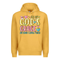 Mustard all of god's grace in one tiny face Premium Hoodie - MaliasSmallBusiness