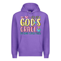 Purple all of god's grace in one tiny face Premium Hoodie - MaliasSmallBusiness