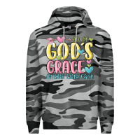 Slate Camo all of god's grace in one tiny face Premium Hoodie - MaliasSmallBusiness