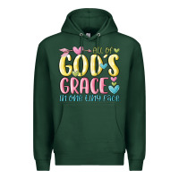 Sports Green all of god's grace in one tiny face Premium Hoodie - MaliasSmallBusiness