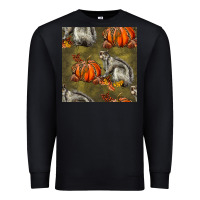 Black squirrel pumpkin seamless Premium Sweatshirt - BundleAndBundleShop