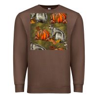Chestnut squirrel pumpkin seamless Premium Sweatshirt - BundleAndBundleShop