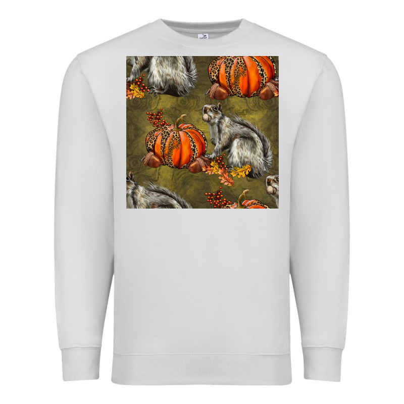 Squirrel Pumpkin Seamless Premium Sweatshirt by BundleAndBundleShop | Teevron