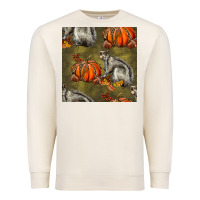 Sandshell squirrel pumpkin seamless Premium Sweatshirt - BundleAndBundleShop