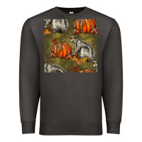 Smoke squirrel pumpkin seamless Premium Sweatshirt - BundleAndBundleShop