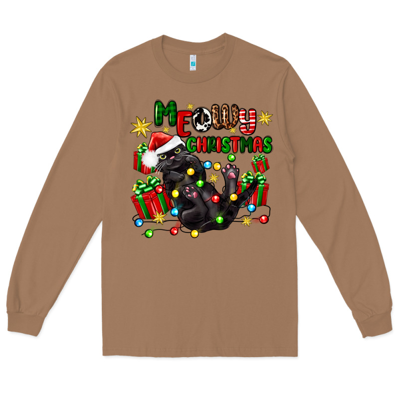 Meowy Christmas Long Sleeve Tee by Zillion Design Studio | Teevron
