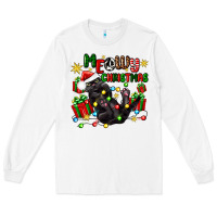 White meowy christmas Long Sleeve Tee - Zillion Design Studio