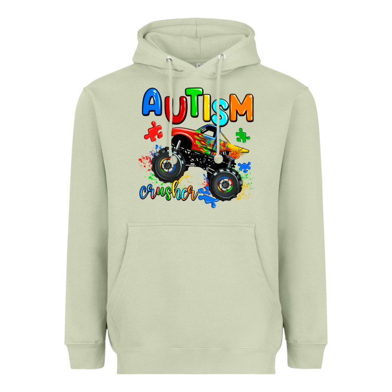 Autism Crusher Heavyweight Hoodie by AdoDesignShop | Teevron