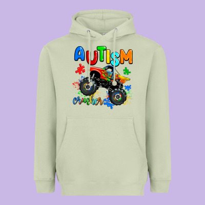 Autism Crusher Heavyweight Hoodie Designed By Adodesignshop