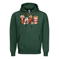 Sports Green baseball coffee cups Zipper Hoodie - Zillion Design Studio