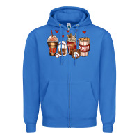Baseball Coffee Cups Zipper Hoodie | Teevron