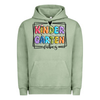 Pigment Oil Green kinder garten vibes Urban Hoodie - MaliasSmallBusiness