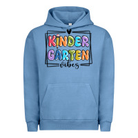 Pigment Pebble Blue kinder garten vibes Urban Hoodie - MaliasSmallBusiness