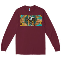 Burgundy Wings Cross Faith Long Sleeve Tee - RanaPortraitStore