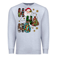 Heather Grey ho ho ho Premium Sweatshirt - JahusDesignShop