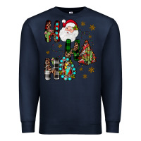 Navy ho ho ho Premium Sweatshirt - JahusDesignShop