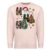 Pale Pink ho ho ho Premium Sweatshirt - JahusDesignShop