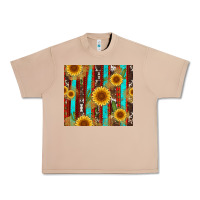 Burro western sunflower cactus serape and cowhide Urban Heavy Tee - Artiststas