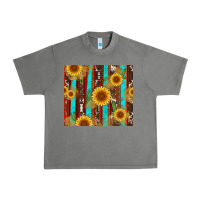 Tornado western sunflower cactus serape and cowhide Urban Heavy Tee - Artiststas