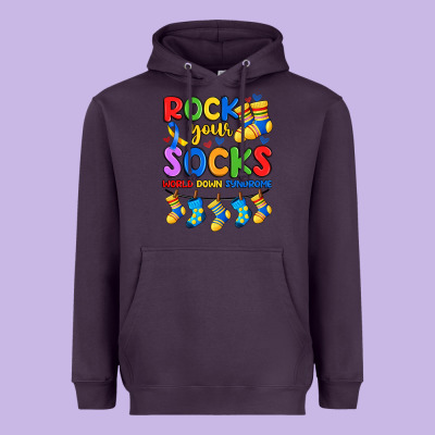 Rock Your  World Down Syndrome Heavyweight Hoodie Designed By Artiststas