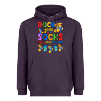 Plum rock your  world down syndrome Heavyweight Hoodie - Artiststas