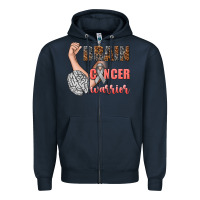 Navy brain cancer warrior Zipper Hoodie - texasbilliewilder