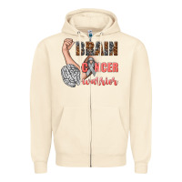 Sandshell brain cancer warrior Zipper Hoodie - texasbilliewilder