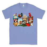 Colony Blue rooster coffee cups Classic Tee - Zillion Design Studio