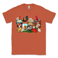 Copper rooster coffee cups Classic Tee - Zillion Design Studio