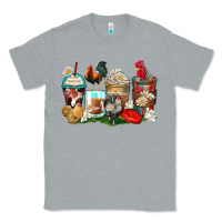 Heather Grey rooster coffee cups Classic Tee - Zillion Design Studio