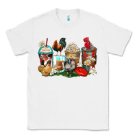 White rooster coffee cups Classic Tee - Zillion Design Studio