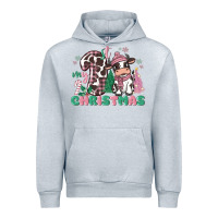 Heather Grey my first christmas cow Urban Hoodie - MaliasSmallBusiness
