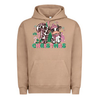 Pigment Burro my first christmas cow Urban Hoodie - MaliasSmallBusiness