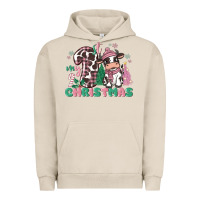 Pigment French Oak my first christmas cow Urban Hoodie - MaliasSmallBusiness