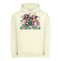 Pigment Pistachio my first christmas cow Urban Hoodie - MaliasSmallBusiness