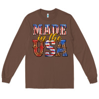 Chestnut made in the usa Long Sleeve Tee - texasbilliewilder
