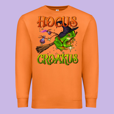 Hocus Croakus Premium Sweatshirt Designed By Bundleandbundleshop