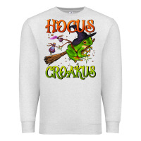 Oatmeal Heather hocus croakus Premium Sweatshirt - BundleAndBundleShop