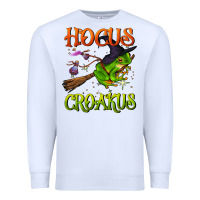 White hocus croakus Premium Sweatshirt - BundleAndBundleShop