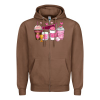 Chestnut volleyball coffee cups Zipper Hoodie - Zillion Design Studio