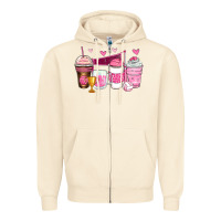 Sandshell volleyball coffee cups Zipper Hoodie - Zillion Design Studio