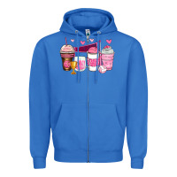 True Royal volleyball coffee cups Zipper Hoodie - Zillion Design Studio