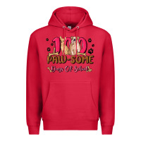Cardinal 100 paw some days of school Premium Hoodie - MaliasSmallBusiness