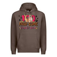 Coffee 100 paw some days of school Premium Hoodie - MaliasSmallBusiness
