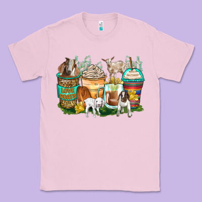 Goats Coffee Cups Classic Tee Designed By Zillion Design Studio