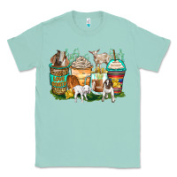 Seafoam goats coffee cups Classic Tee - Zillion Design Studio