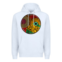 White Juneteenth car coaster Premium Hoodie - AdoDesignShop