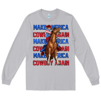 Moon Dust make america cowboy again Long Sleeve Tee - texasbilliewilder