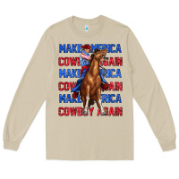 Mushroom make america cowboy again Long Sleeve Tee - texasbilliewilder