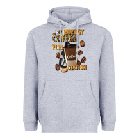 Heather Grey energy coffee fuel station Heavyweight Hoodie - Artiststas